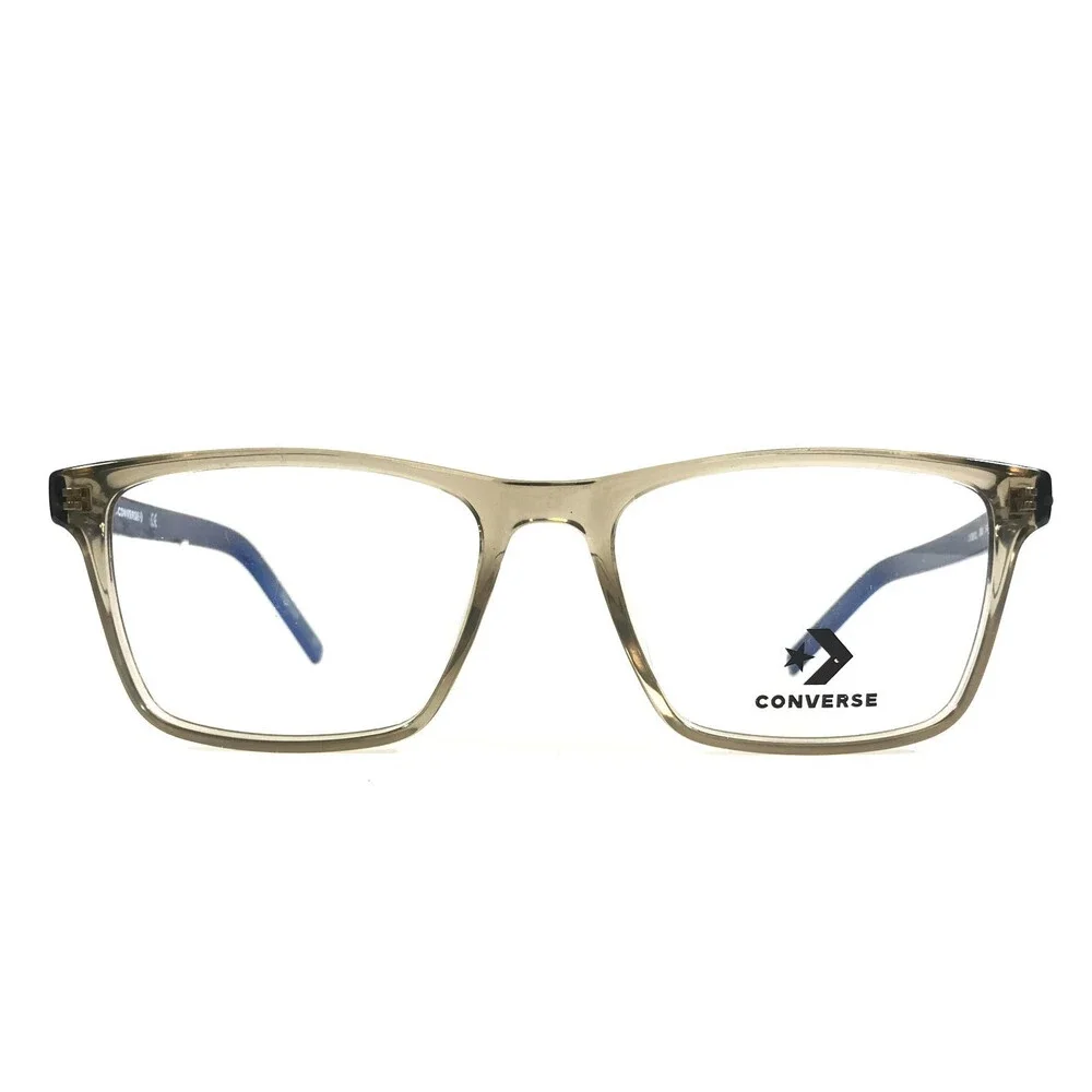 Converse Eyeglasses Frames CV5012 260 Clear Brown Blue Rectangle 54-17-145